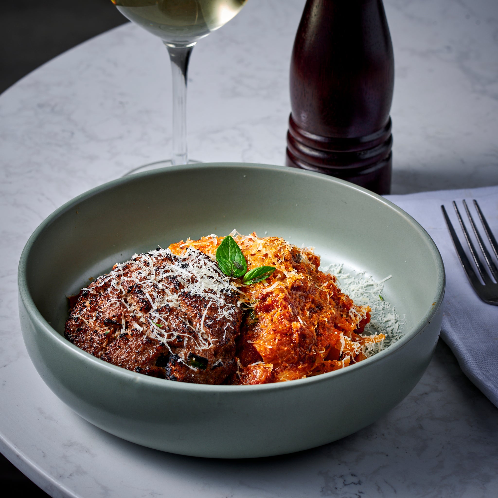 Ragu w Tteok-galbi (short rib meatball) – Boom Cafe